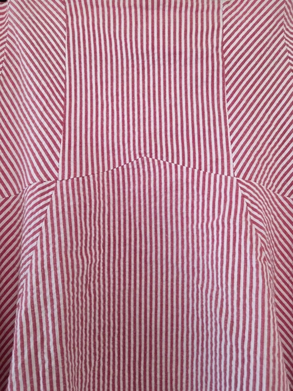 Retro Vintage Striped Mini Skirt Cotton A-line Red and White size M - Picture 5 of 7